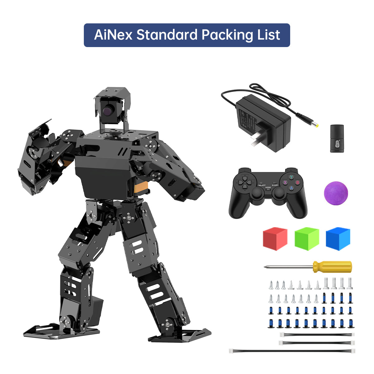 Hiwonder AiNex Biped Humanoid Robot Raspberry Pi Vision AI Kit Powered by ROS Inverse Kinematics Algorithm Hiwonder AiNex Biped Humanoid Robot Raspberry Pi Vision AI Kit Powered by ROS Inverse Kinematics Algorithm